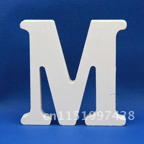 1pc Personalised Name Design Birthday Party Wedding Decoration Freestanding Wooden Letters Home Decor White Alphabet