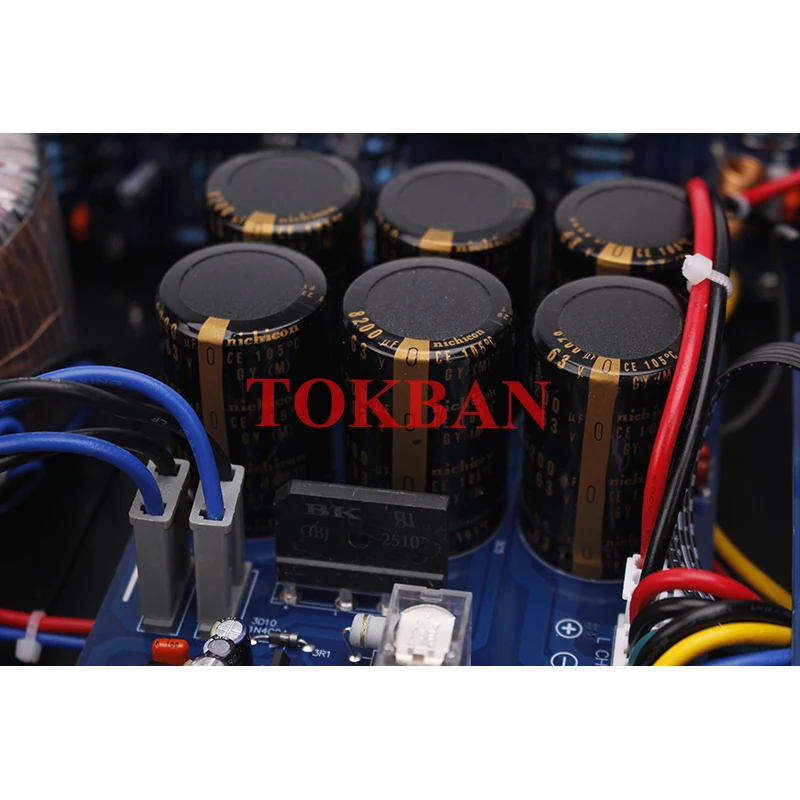 Tokban TS-6 150w*2 2-channel Power Amplifier Stereo Class AB Amp RCA Balanced XLR Vu Meter HIFI Home Audio