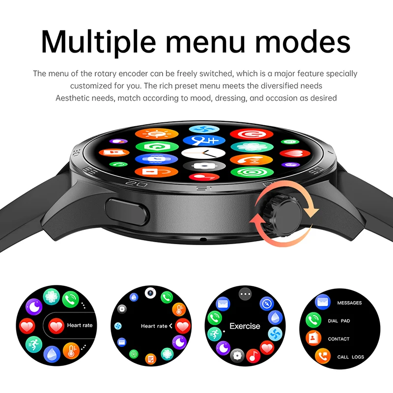 For HUAWEI 5 Pro GPS NFC Smart Watch Men 360*360 AMOLED Screen Heart rate Bluetooth Call IP68 Waterproof Man Smartwatch 2025 New image 6