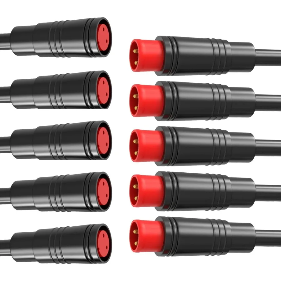 

Julet 4-контактный 3-контактный 2-контактный мужской женский водонепроницаемый кабель удлинительный кабель для электрического велосипеда