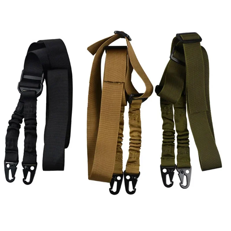 Outdoor Multi-function Two-point Belt Task Rope Tactical Strap Hanging Belt Sloping Rope Multi-function Grab Rope