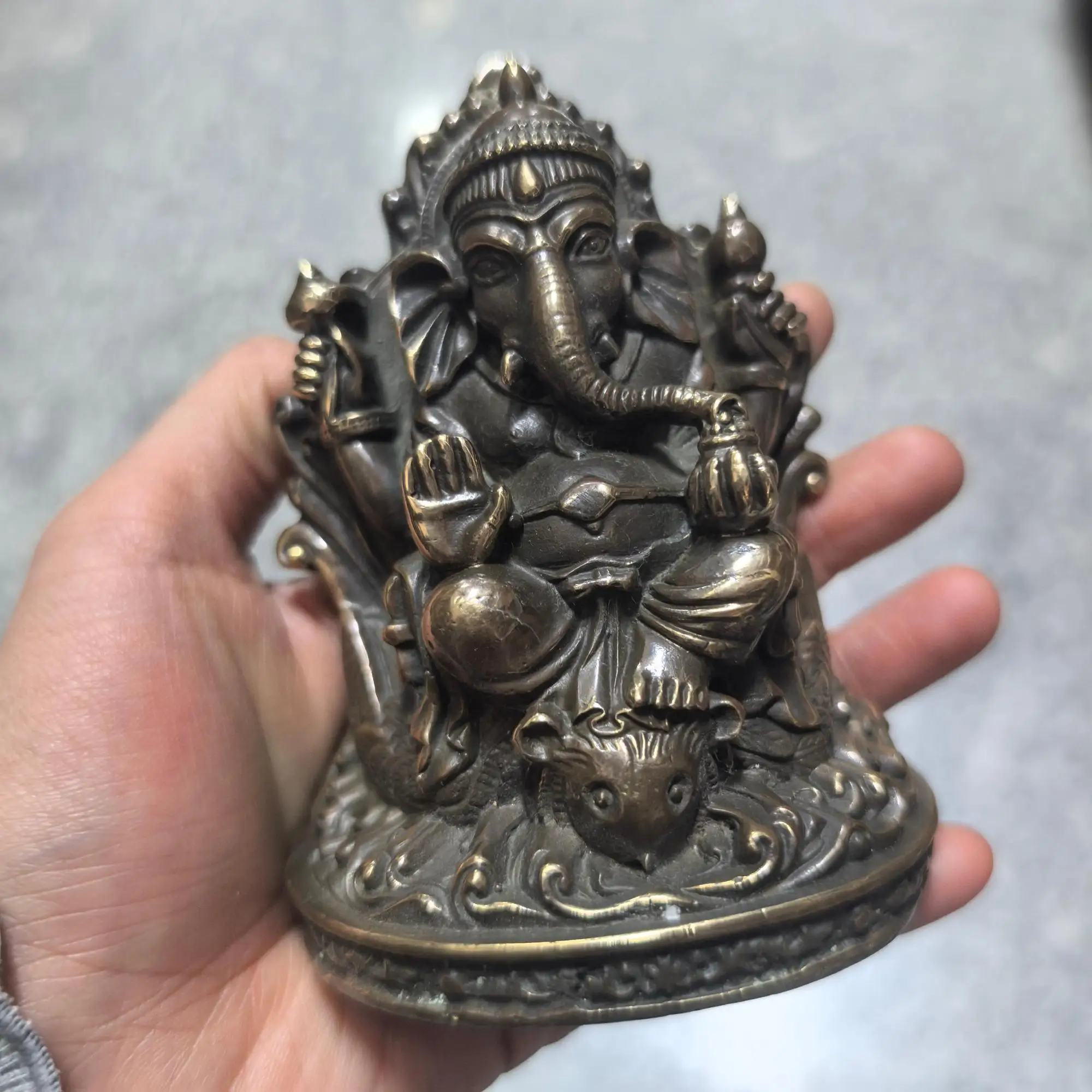Thai elephant god Lord Ganesha Statue Sculpture Figurines Home Garden Decoration Statues For House ﻿