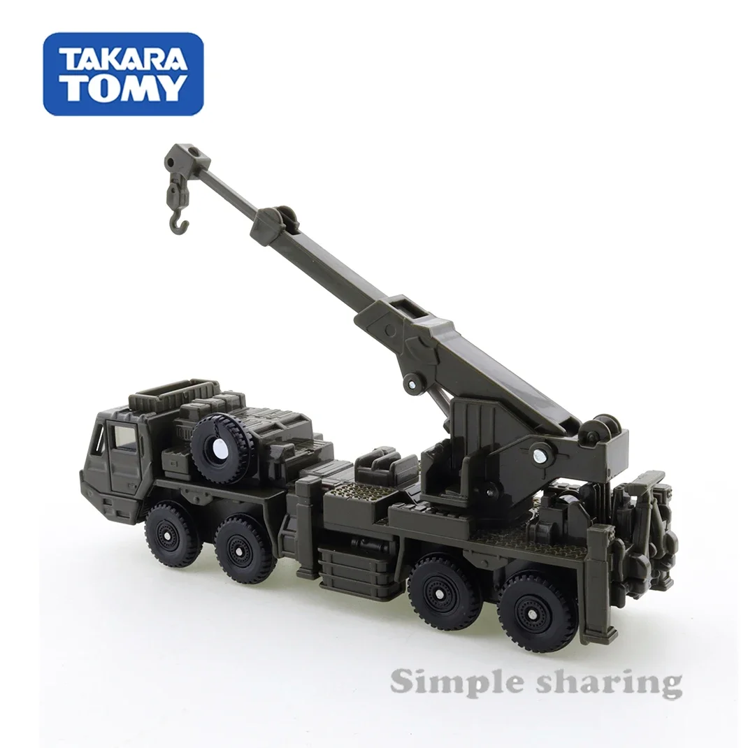 Takara Tomy Tomica Long Type No.141 JGSDF Heavy Wheeled Recovery Vehicle 1/89 Car Hot Pop Kids Toys Motor Diecast Metal Model