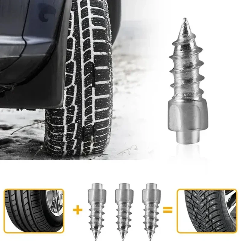 10/20Pcs Univesal Car Winter Anti-Slip Screws Nails Tools  Auto Motorcycle Bike Shoe Anti Skid Snow Spikes Studs Screws