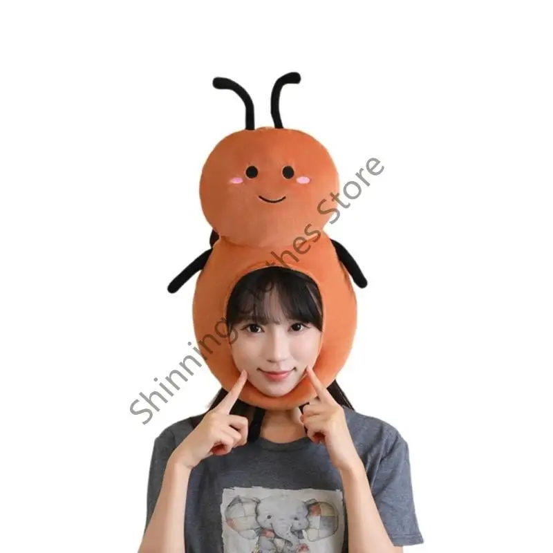 M68A لطيف صرصور زي قبعة تنفس لينة تأثيري قبعة للأطفال خلع الملابس الحفلات ملحقات اللعب الخيالية #1