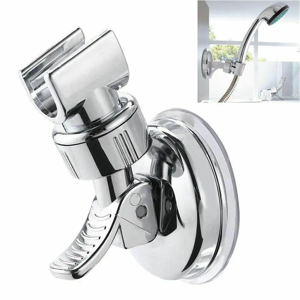 Estante de ducha ajustable tipo ventosa, soporte de dosel de loto, cabezal de ducha de mano, boquilla de baño, Base fija
