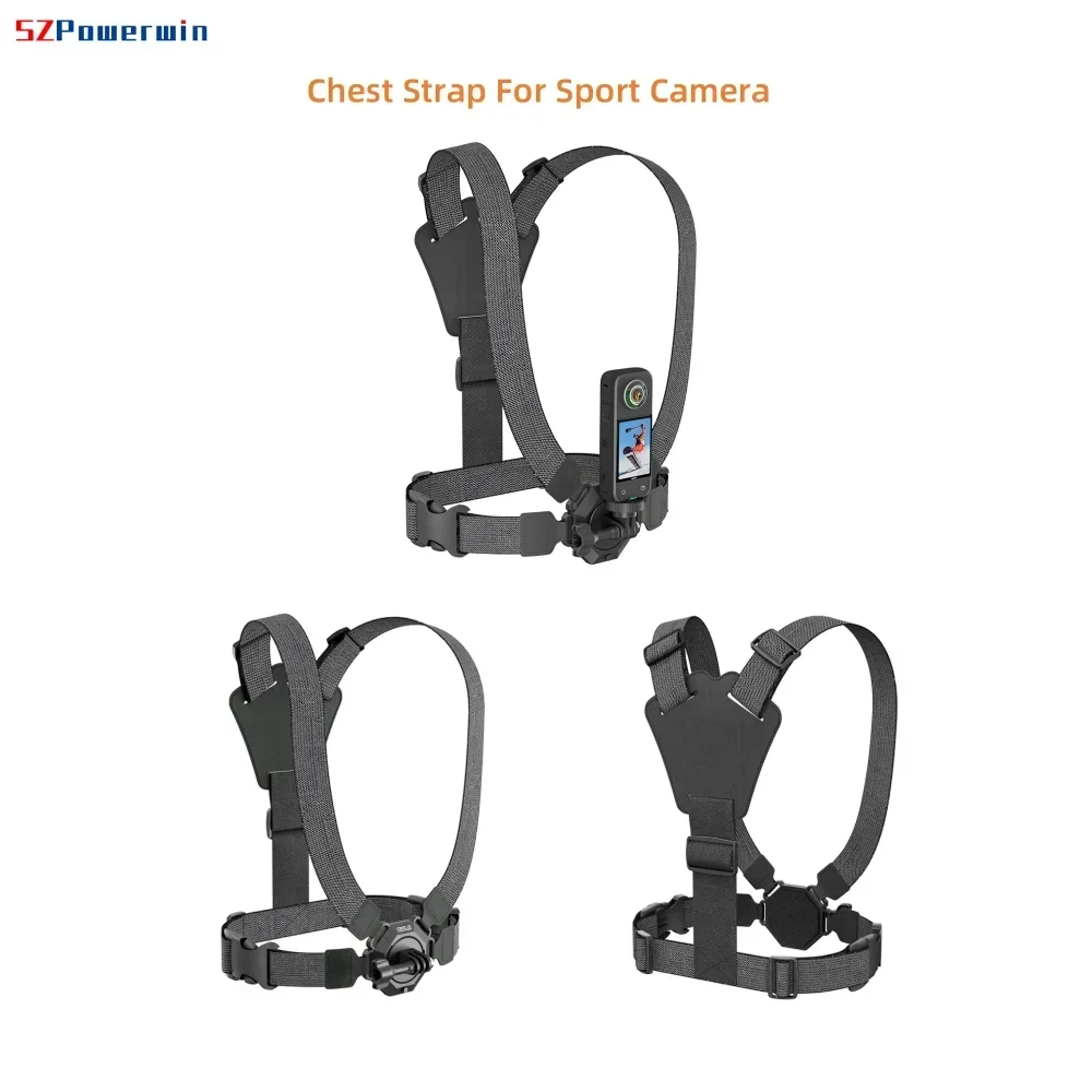 Chest Strap Magnetic Suction Bracket Quick Release Mount Belt for DJI Pocket 3 2/Action 5 Pro 4/Insta360 X3 Sport Camera