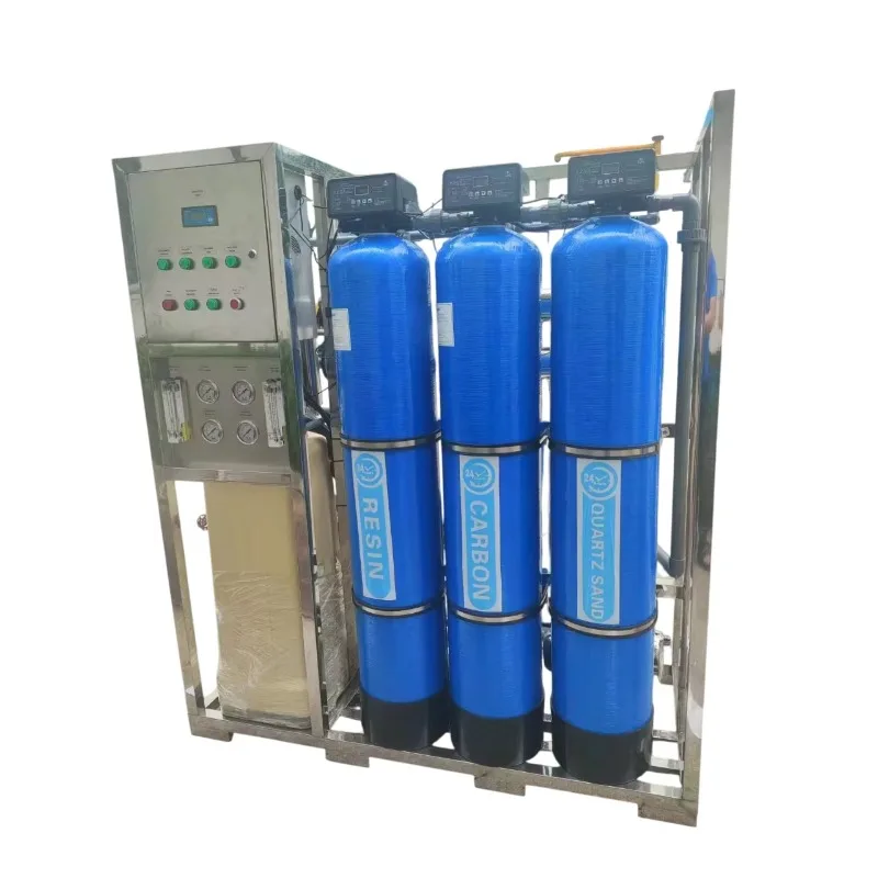 Mesin Reverse Osmosis (RO) 250L/H 500L/H dari Baja Anti Karat untuk Pengolahan Air
