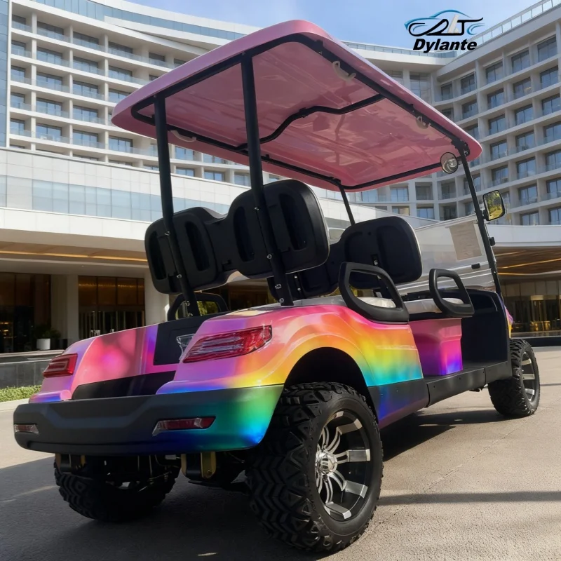 Factory High Quality 45km/h Forward Speed Electric Golf Cart Street Legal Custom Golf Buggy Side Mirror With Turning Light