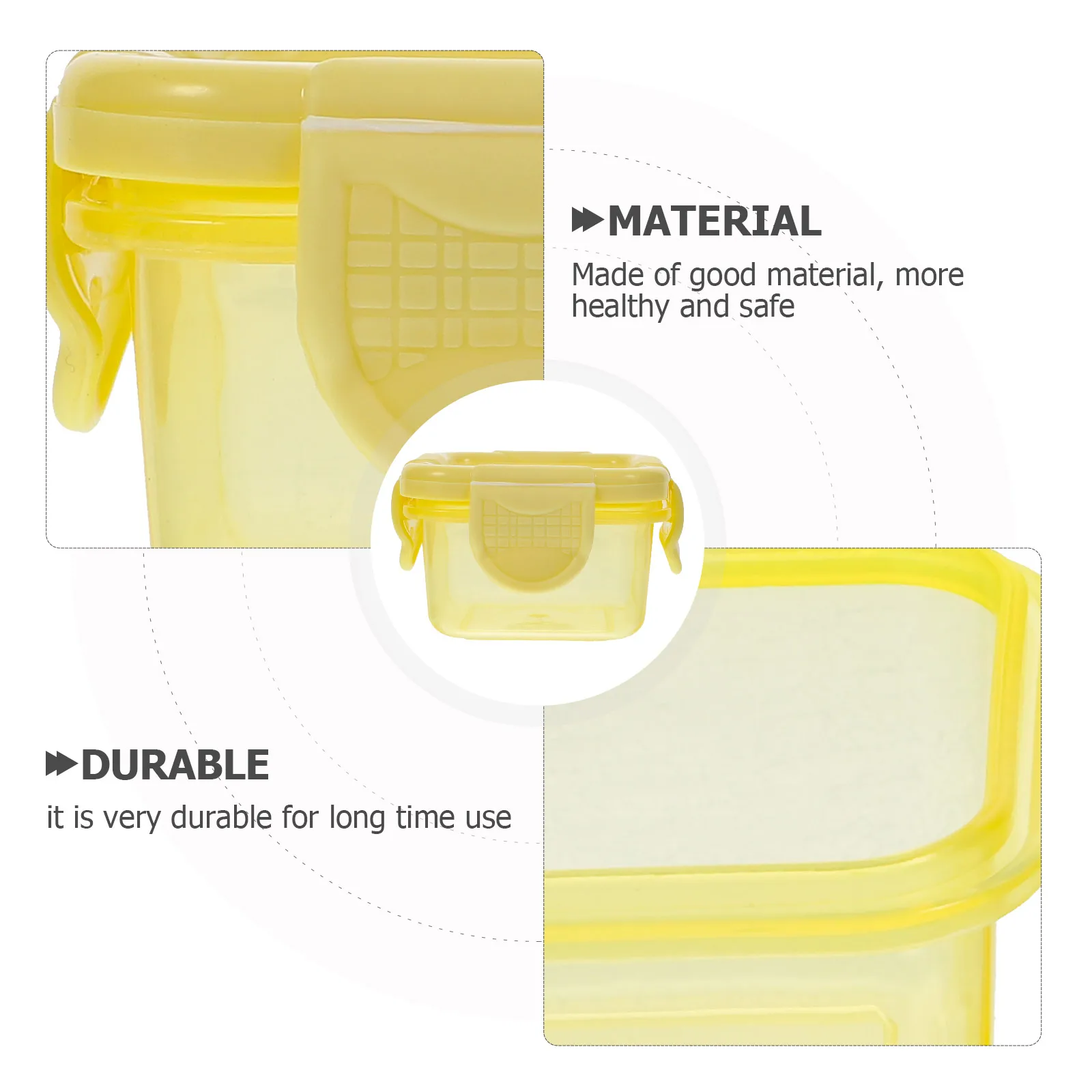 

8pcs Mini Food Storage Boxes Freezer Sauce Pots Salad Dressing Containers Portable Condiment Box Leak Proof Ketchup Dish For