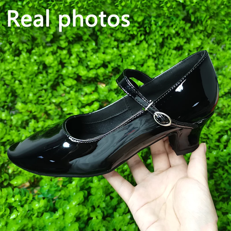 wholesale dancing shoes for women latino outdoors Latin Salsa dance shoes for women close toe low heels 3.5cm Modern Dance Shoes