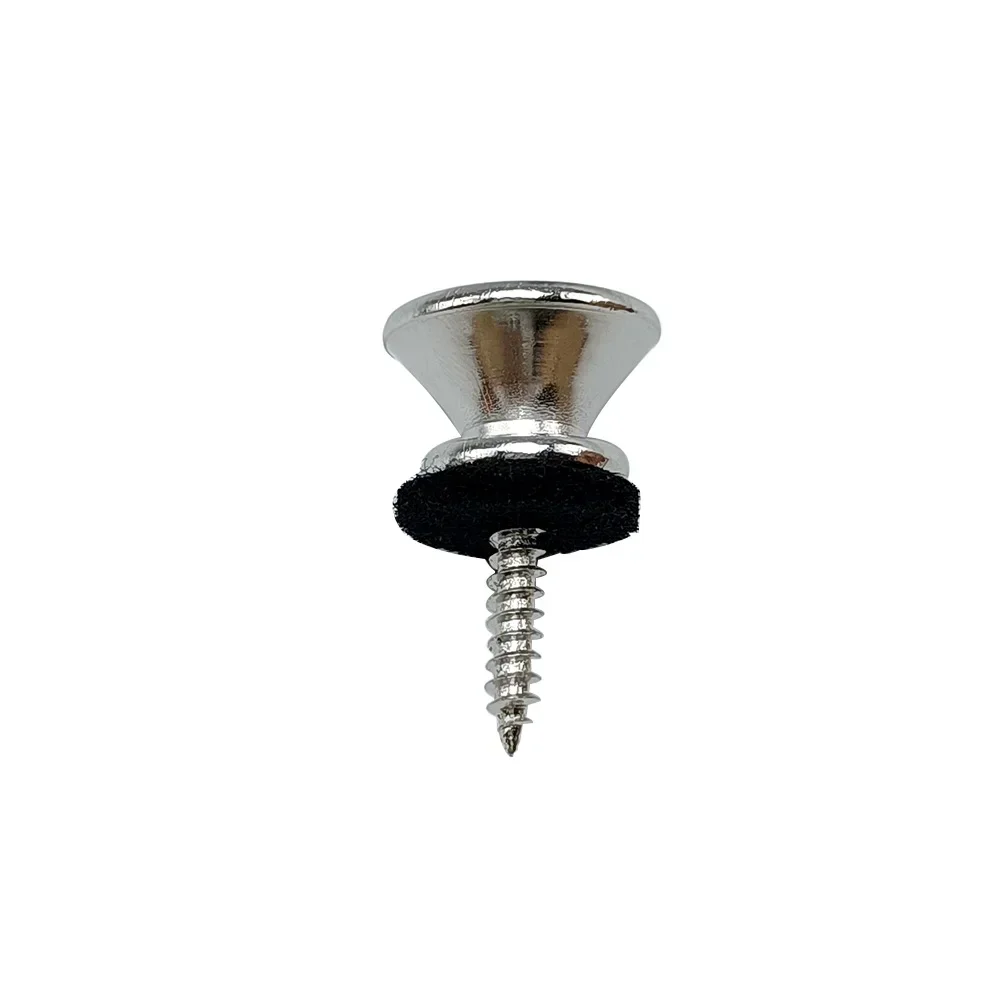 2 ピース/ロット金属ギターボタンエレクトリックベースストラップロックペグ金属エンドウクレレバックルロックピンギターアクセサリーマルチカラー