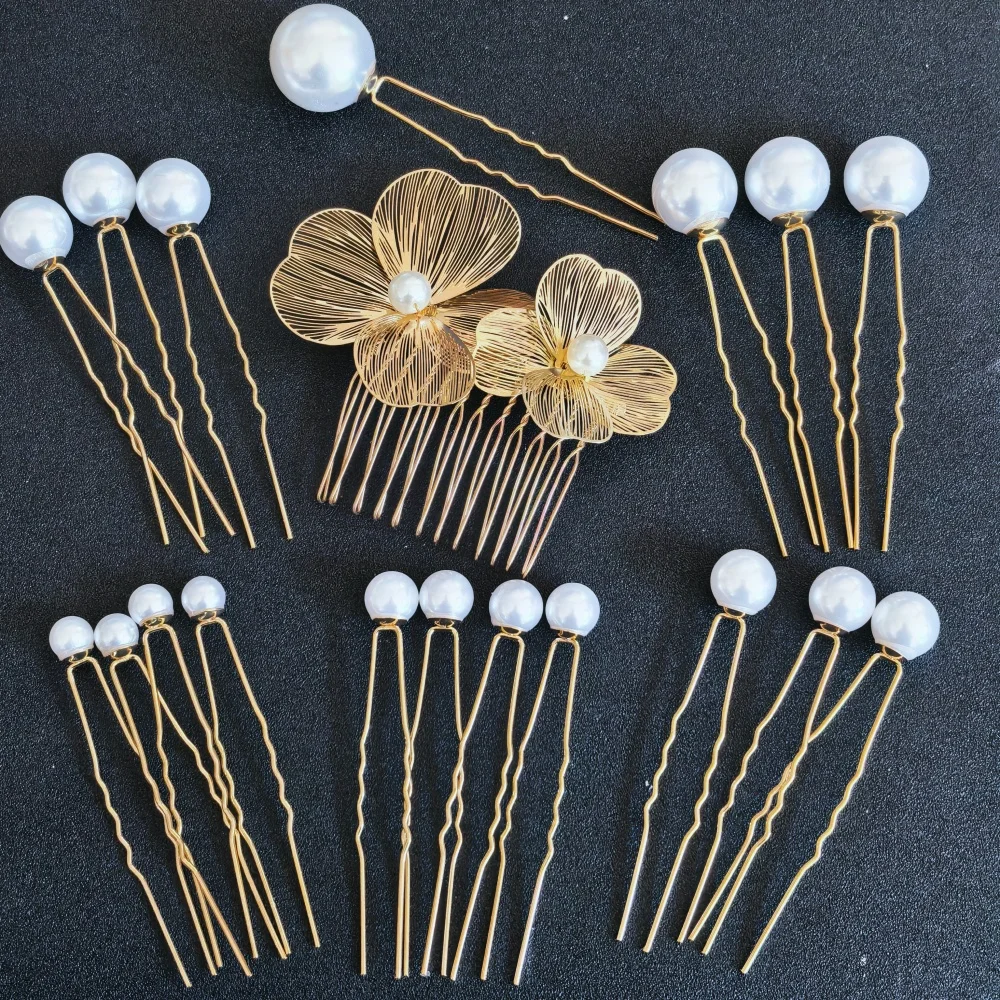 Fashion Pearl Hair Clip Pins For Women Girls Wedding Bride Hairpins Luxury Barrettes Bridal Hair Pins Decorate Hair Accessories image 6