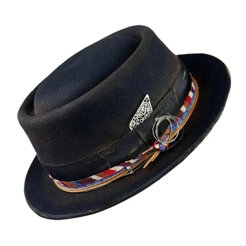 Soft Wool Felted Hat Militaries Green Hat Windproofed Warm Hat Comfortable Hat for Travel and Everyday Wear Y08E