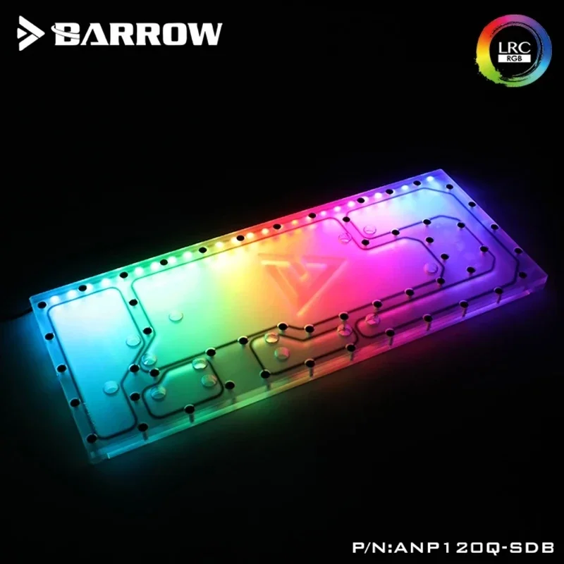 Barrow Distroplate for ANTEC P120 Case ANP120Q-SDB Water Cooling System for PC Gaming 5V 3PIN ARGB Waterway Board