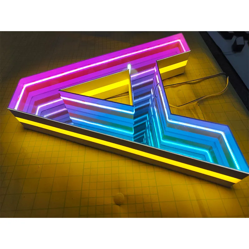 

Wall Sign 3D Led Neon Sign Infinite Mirror Light