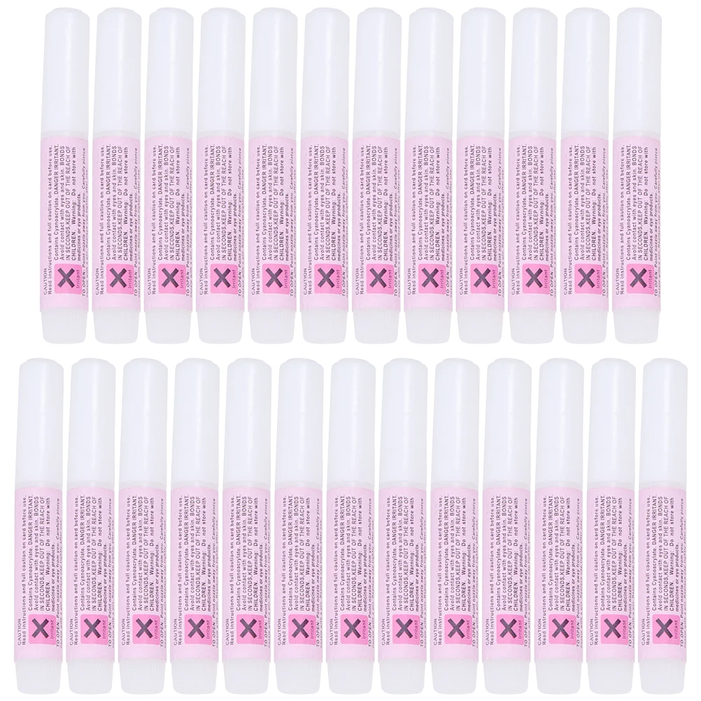 

25 Pcs Nail Glue Press on Acrylic False Manicure Tool Strong Tip Artificial Kit Accessories