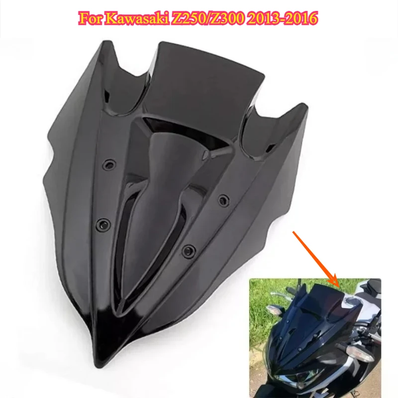 

Лобовое стекло мотоцикла с двойным пузырем для Kawasaki Z250/Z300 2013-2016