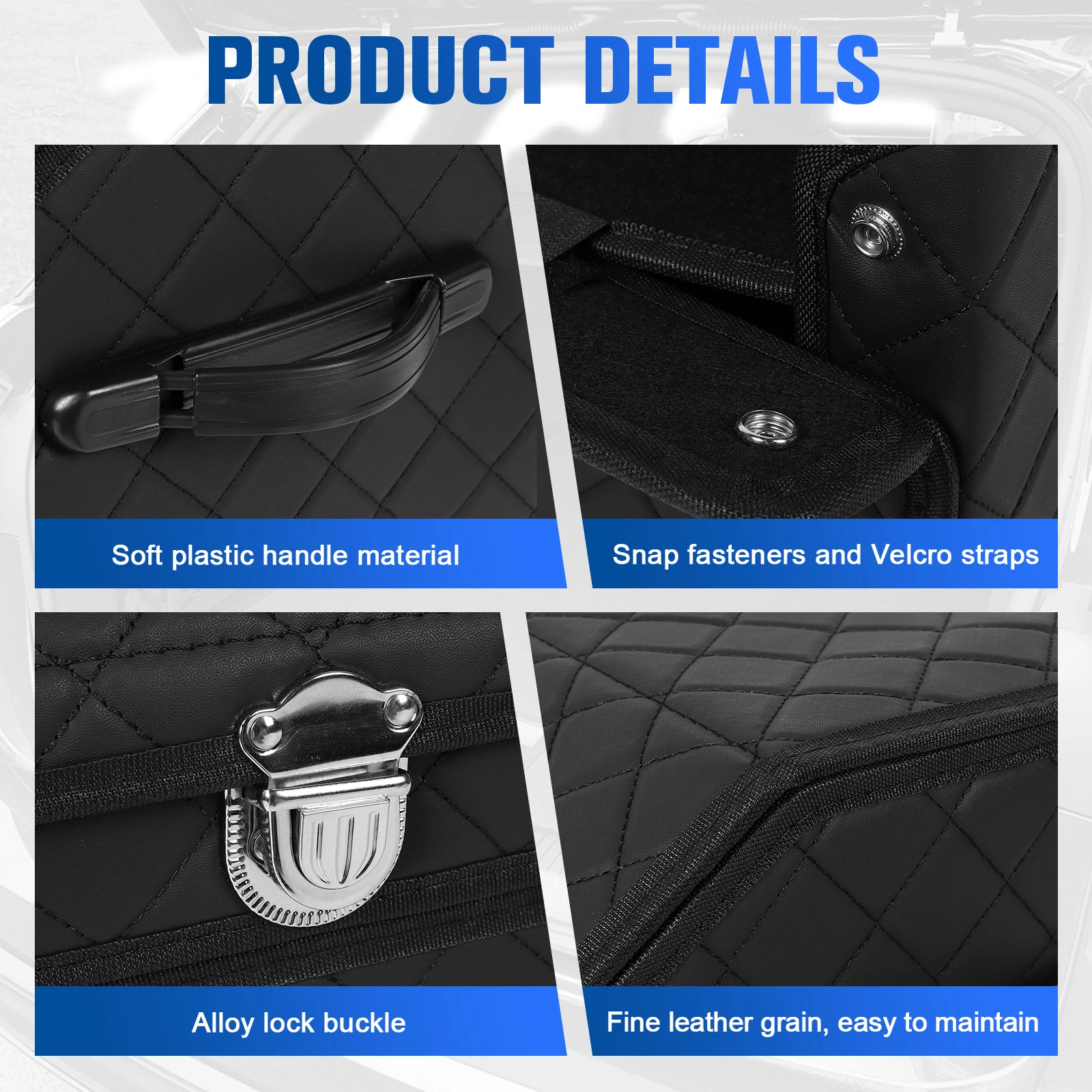 

Double-Layer Storage Organizers Adjustable & Collapsible Cargo Box Collapsible Car Caddy Organizer for SUV Cargo Van Accessories