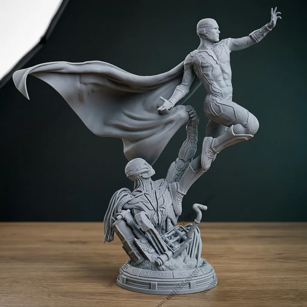 1/24 1/18 1/12 Smart Machinery Victor Unassembled 3D Printing Resin Figure Model Garage Kit(Requires Painting and Assembly)