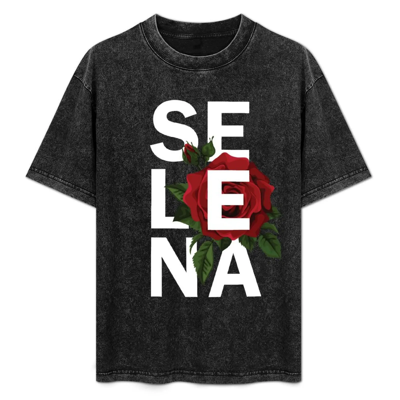 

Selena with rose T-Shirt Breathable Sportswear T-Shirt for Men