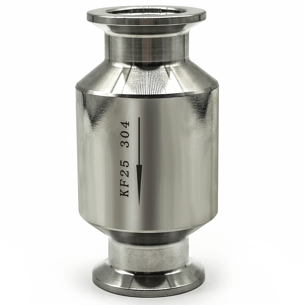 Kf16 kf25 kf40 kf 50 kf63 kf80 kf100 304 Inline-Einweg-Rückschlag ventil aus Edelstahl für Vakuumpumpe Homebrew – Detail 5