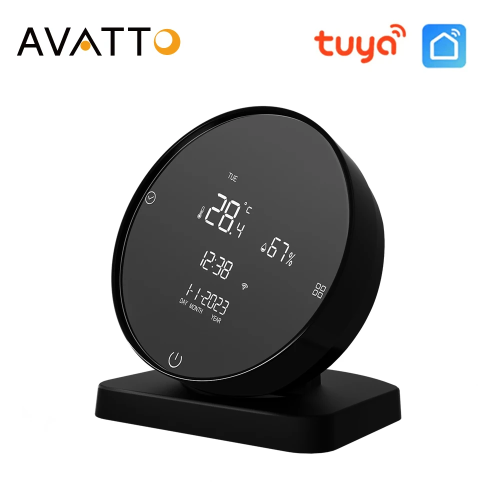 AVATTO Tuya Smart IR Remote Control with Temperature Humidity Sensor for Air Conditioner TV  Works with Alexa Google Home