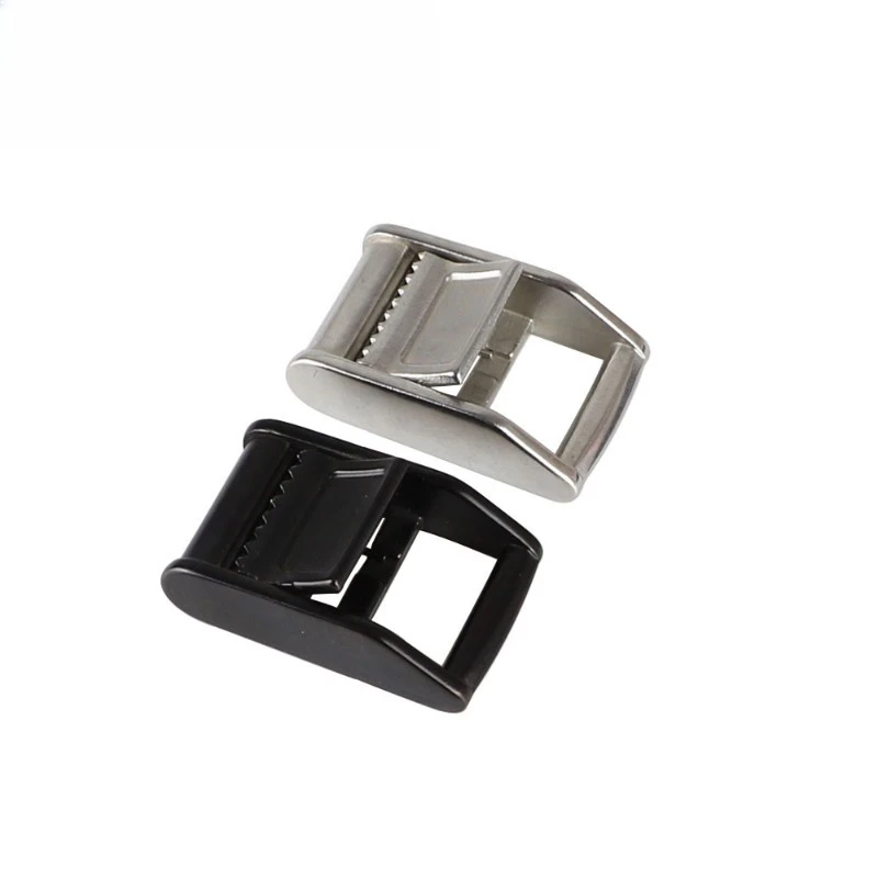 Stainless Steel 304 316 Pressure Buckle Ribbon Tension Metal Pressure, Tensioner Lock Black Belt Buckle