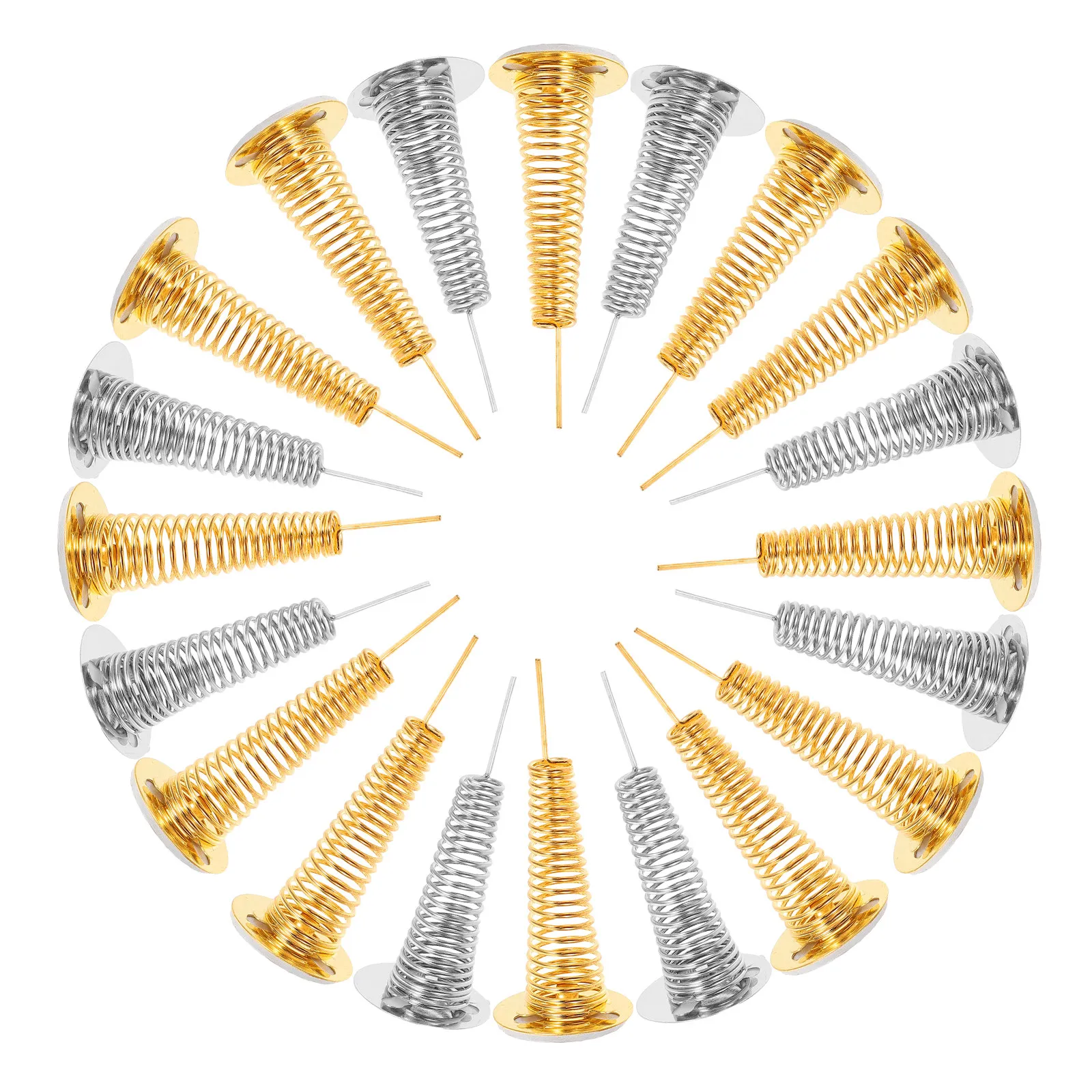 Kit DIY Ultraleve de 20 Peças com Molas para Decoração de Painel de Carro - Base Oscilante para Artesanato