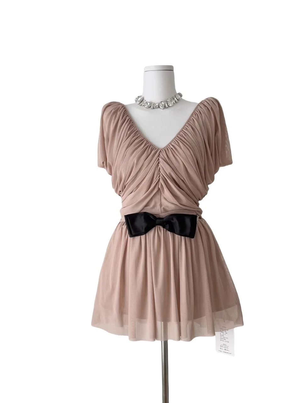 ชุดเสื้อกั๊กผู้หญิง Ele สุดอลังการและกระโปรง Me ชุดสองชิ้น V-Ne ort Sve Faionable Sensation คุณภาพสูง