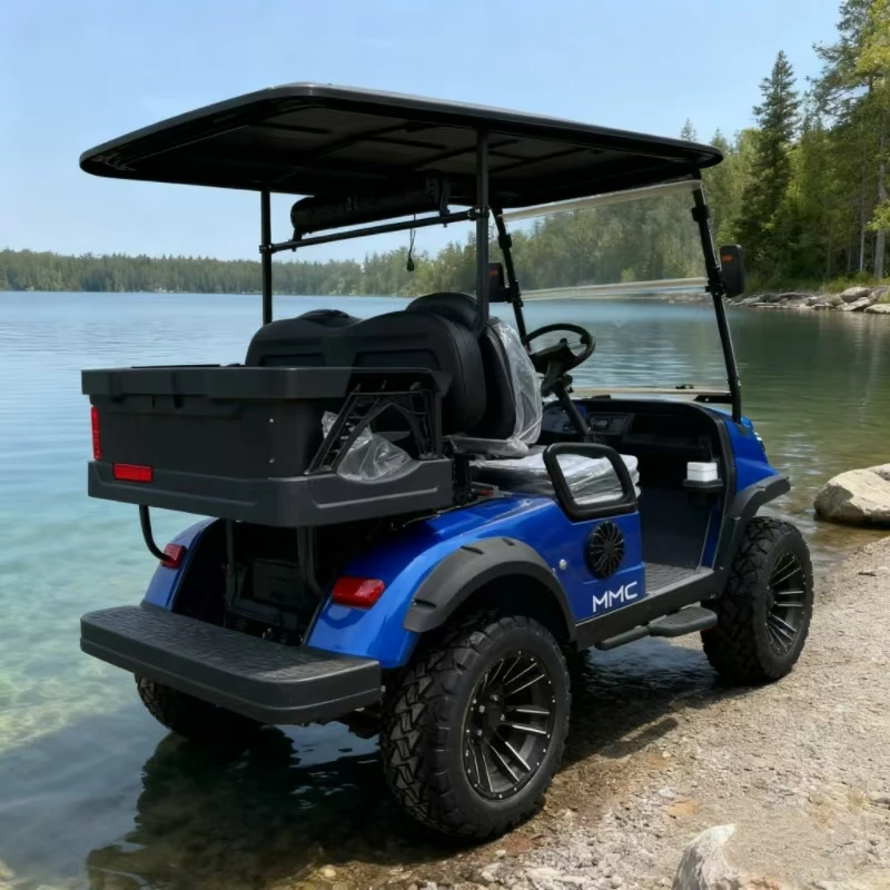 عربة جولف 4WD مقعد 2/4/6/8 مستديرة بالكامل 8. عربة جولف متعددة الأغراض مع محرك رباعي ومحرك فردي بقدرة 5000 وات