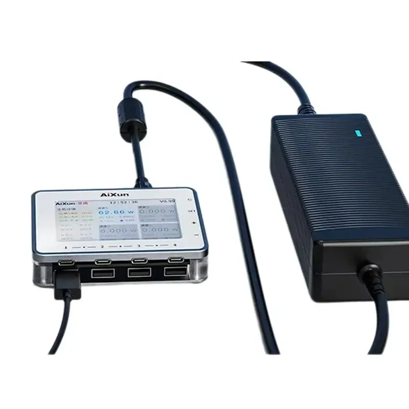 Hot Sale Aixun PF26 Smart Charger: 260W 8-Port 65W Max, PPS/PD/QC, IPS Display, Auto-Sleep, Screw Mount Design