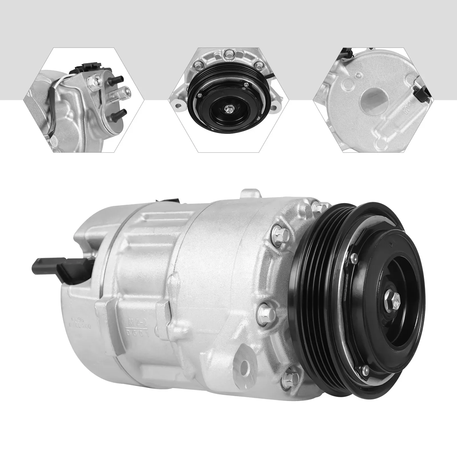 

A/C Compressors & Clutch 22986660 For 2014 2015 2016 2017-2018 GMC Sierra 1500 4.3L, 5.3L, 6.2L Air Conditioning Compressor