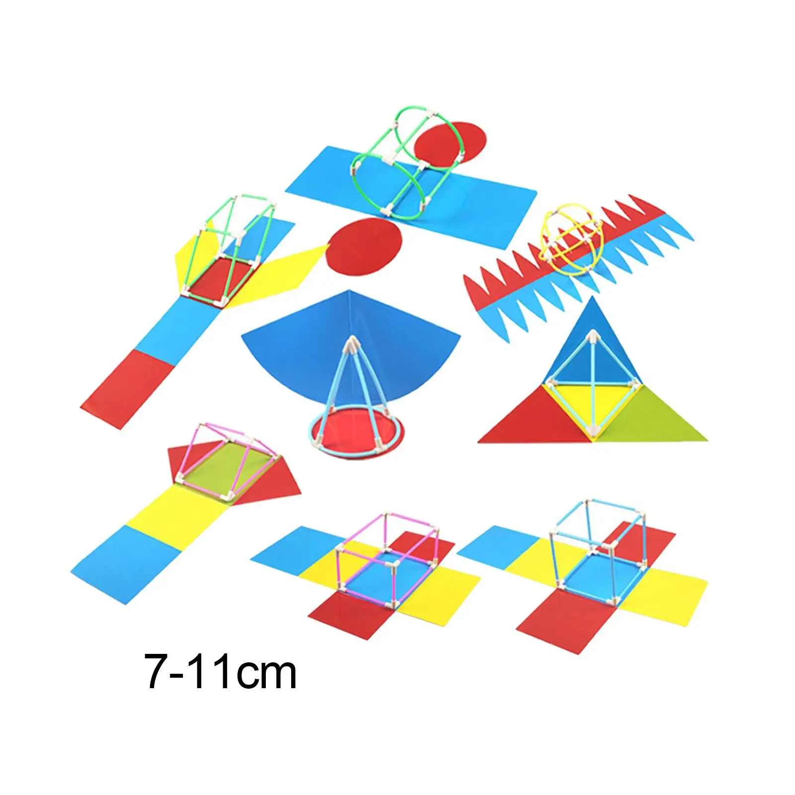 8 Stücke Geometrische Formen Lernmaterial Lernspielzeug Lernspielzeug Geometrie Mathematik für Mädchen Kinder 10 11 12 Jungen Urlaubsgeschenke