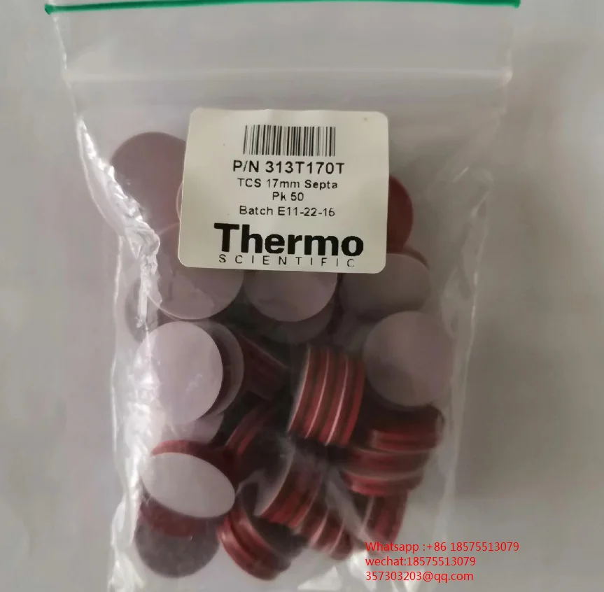 

For Thermo 313T170T TCS 17mm Septa Injection Pad New Unopened, 50/pk. 1 Piece