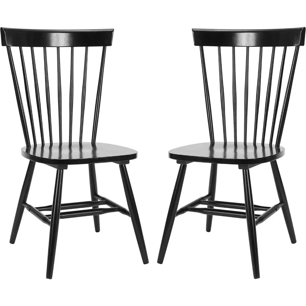 

Parker Spindle Windsor Set of 2 Dining Chairs - Black - Stylish and Modern Design