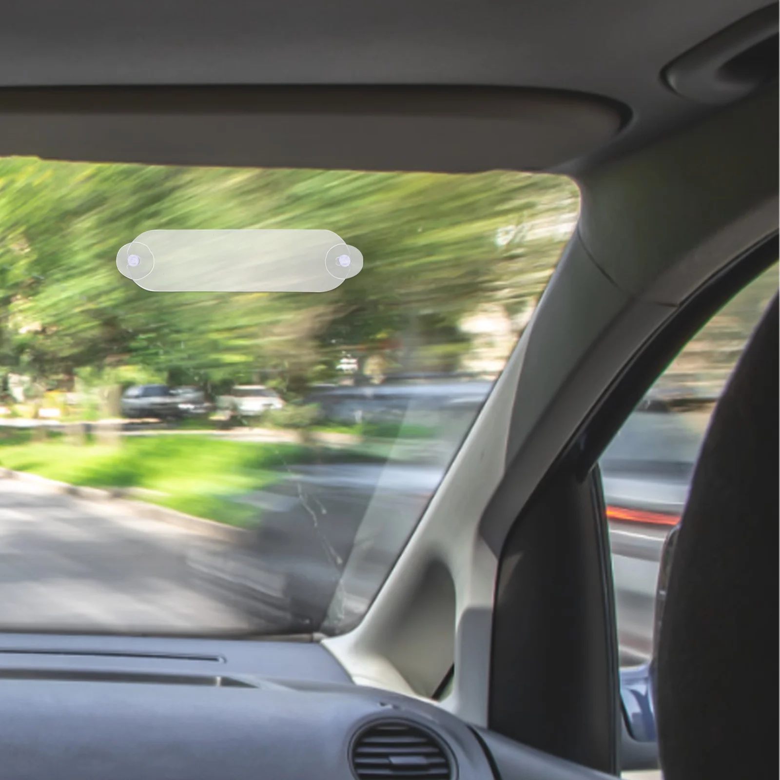 

2pcs Acrylic Toll Pass Holder Clear Windshield Transponder Mount Strong Suction Cups Universal Car Tag Holder For Parking Permit