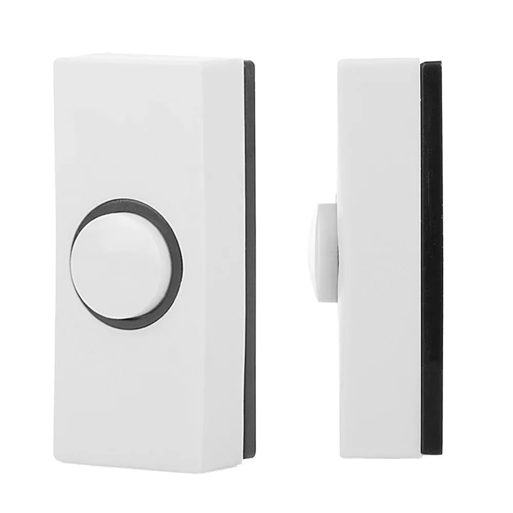 1pcs Push Button Door Bell Chime Bell Pushes Press Button Inserts Wall Plastic Hard Wiring Stylish Exterior Designs Doorbells