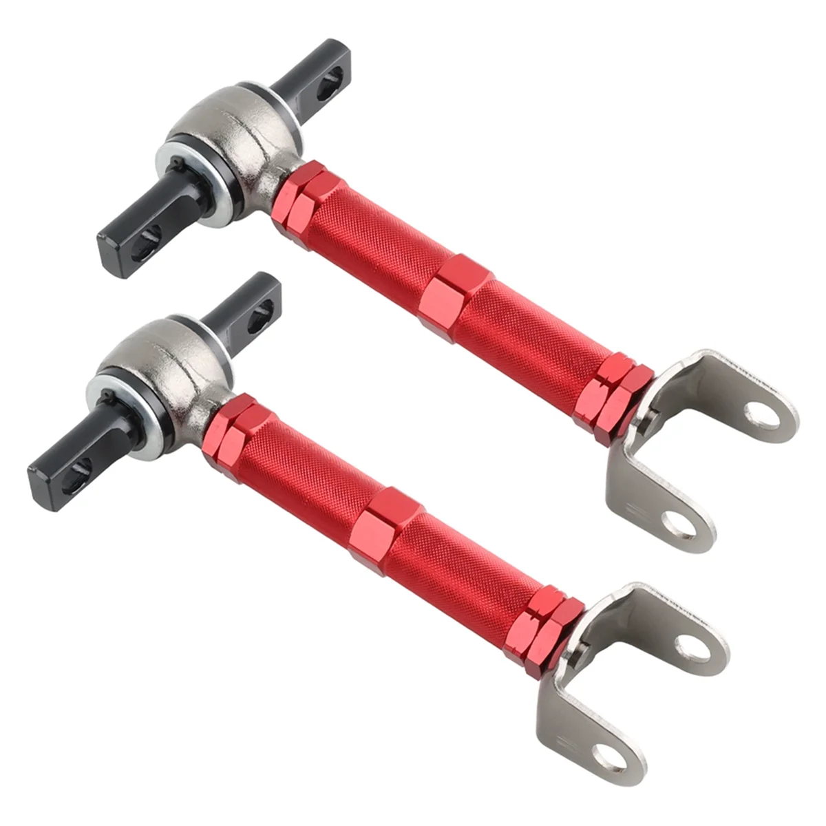 Metal Adjustable Rear Control Camber Arms for 01-05 Honda Civic 02-06 Acura RSX,2PCS,Red