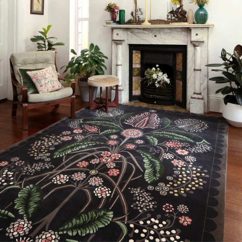 

Carpet for Living Room Vintage Printed Home Decoration Coffee Tables Large Area Plush Floor Mat IG Bedroom Rug ковер Tapis 러그