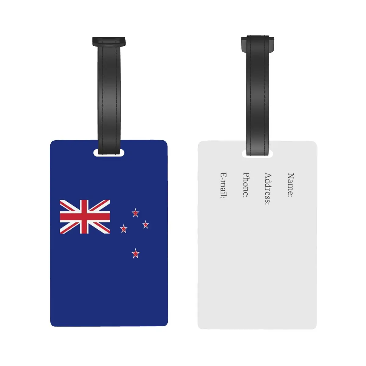 Nieuw-Zeeland Vlag Wellington Bagagelabels Koffer Reizen Pvc Mode Bagage Instaplabel Draagbare Label Houder ID-Adres