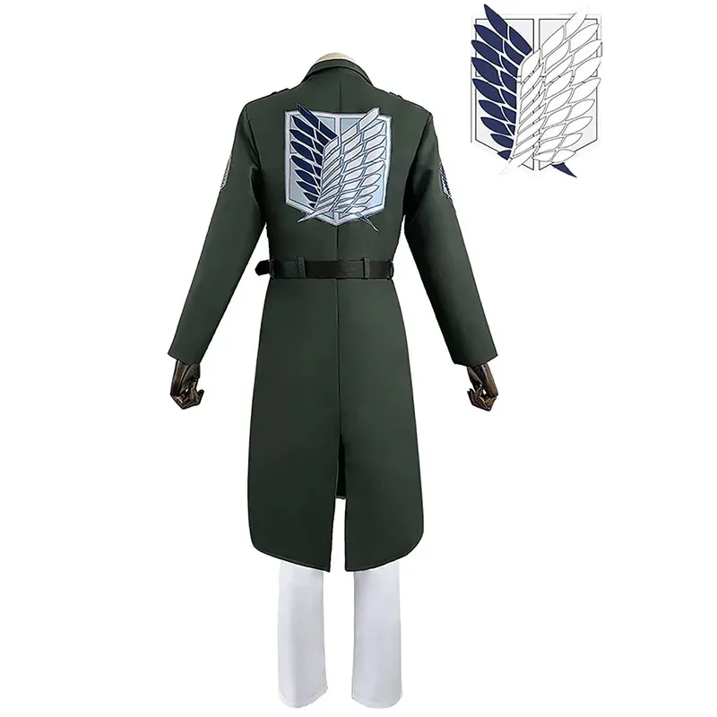 

CyAttack On Titan аниме косплей костюм Shingeki No Kyojin пальто солдатская куртка Survey Corps наряд для Хэллоуина тематическая вечеринка Adu