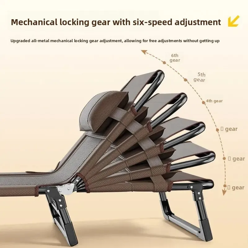 `Rattan Folding Lounge Cot Portable Single Nap Bed New Summer for Office Outdoor Camping Hiking Home Leisure Furnishings`