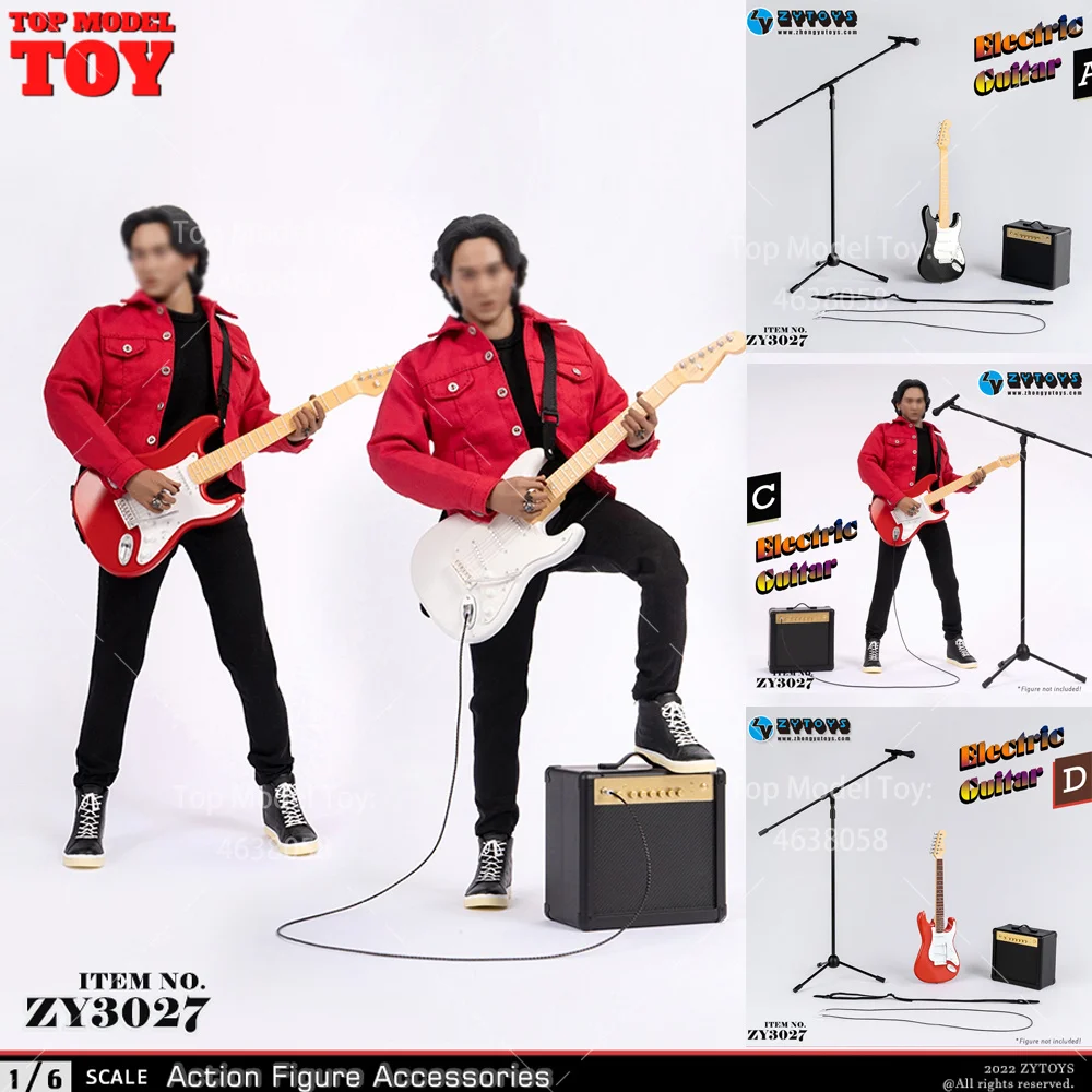 ZYTOYS ZY3027 1/6 Scale Famous Chinese Singer Electric Guitar Scene Accessories Model For 12'' Soldier Action Figure Body Gifts