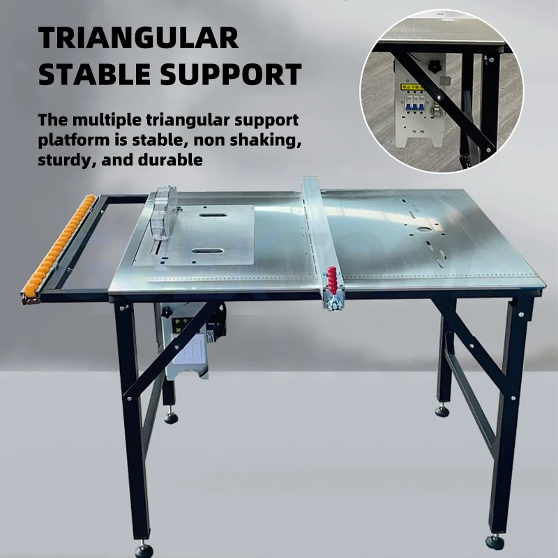 Multifunctional Woodworking Table DIY Wood Work Bench Operation Saw Table Table Saw workbench Folding Lifting Work Saw Table