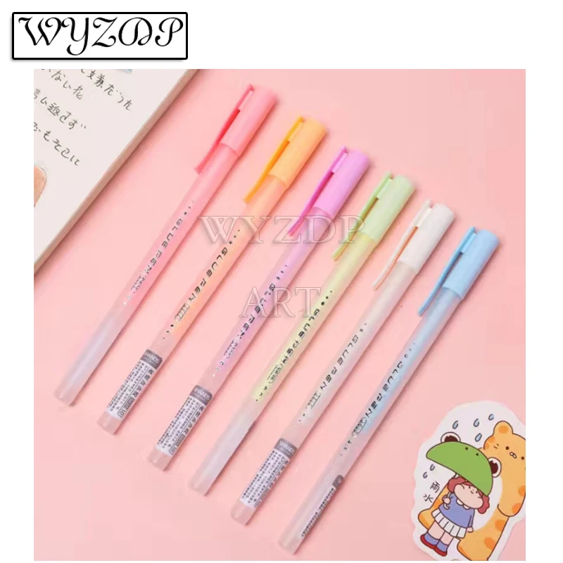 6 Colors Color Handmade Glue Pen Point Glue Pen Quick-Drying Liquid Glue Children's Handbook DIY Diamond painting Glue pen