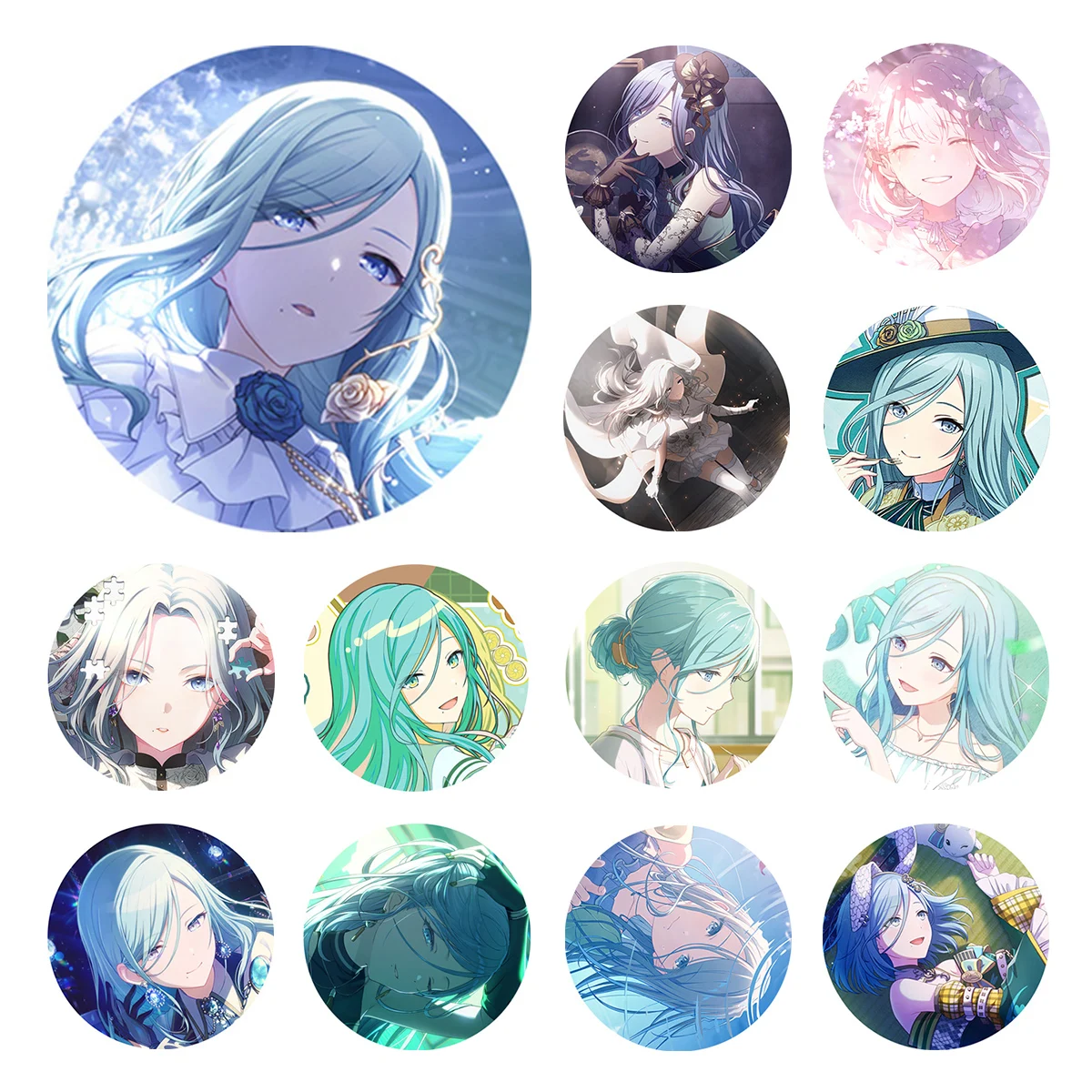 

Project SEKAI Anime Hinomori Shizuku Szk MORE MORE JUMP mmj 50mm Metal Badge Brooch Pins