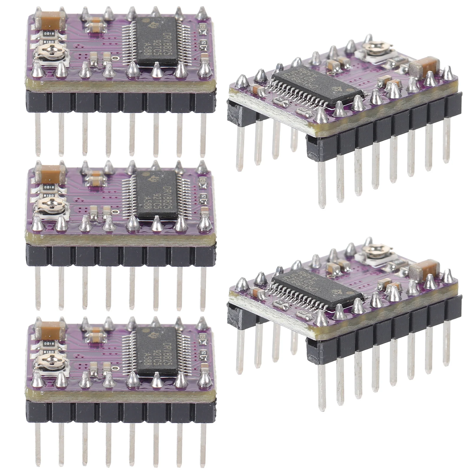 

5Pcs Stepper Motor Driver Module Heat Sink Enhanced Stability High Precision Control for 3D Printer Parts Compatible