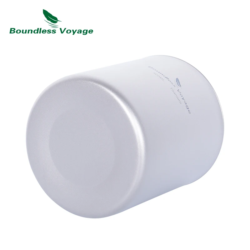 Boundless Voyage Titanium Water Cup Double Wall Coffee Mug Outdoor Camping Hiking Backpacking Drinkware Mug 120/180/300/450ml