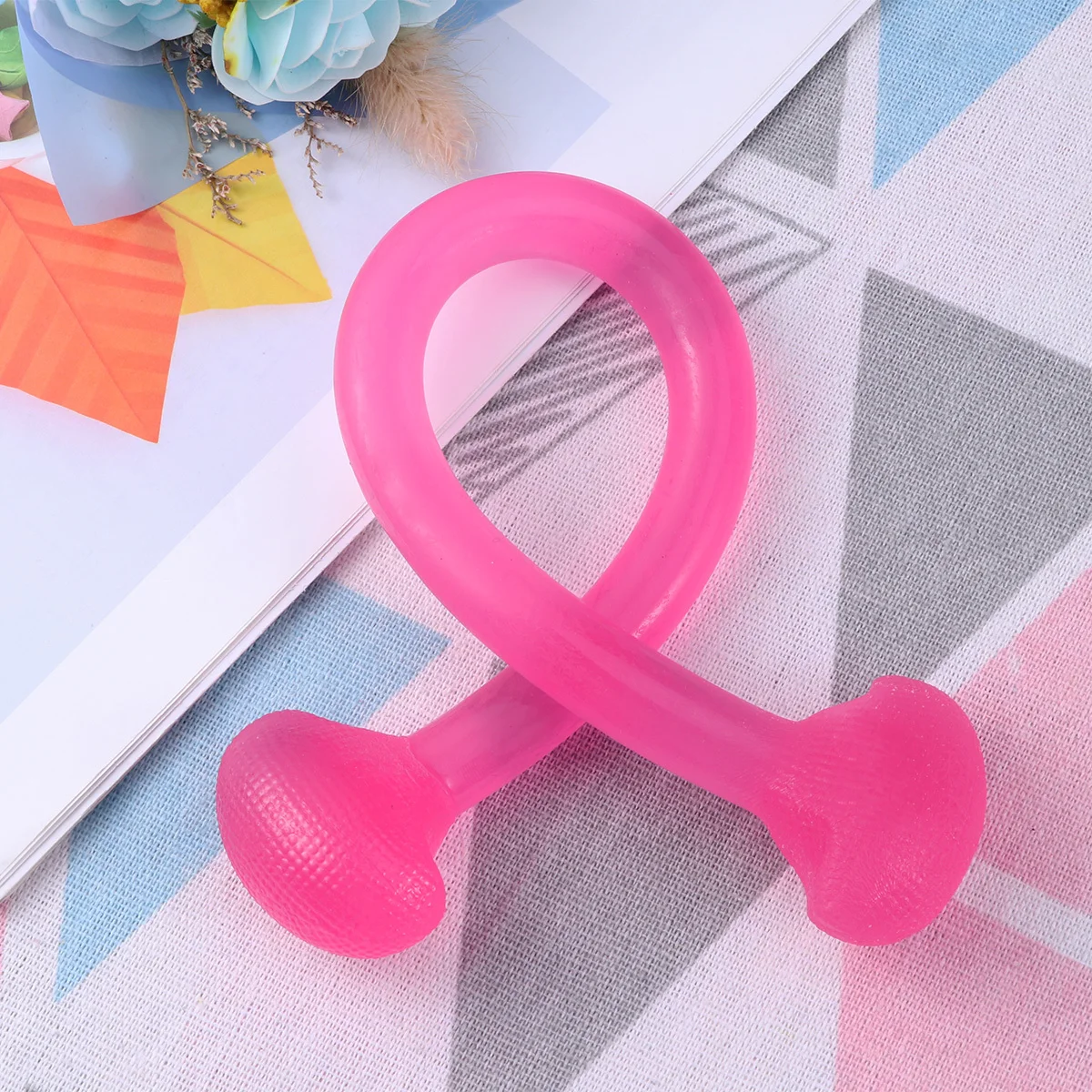 

Pink Portable Tpe Resistance Band Elastic Pull Rope for Pilates Yoga Stretch Band Exercises Fitness Exercise Pull Rope